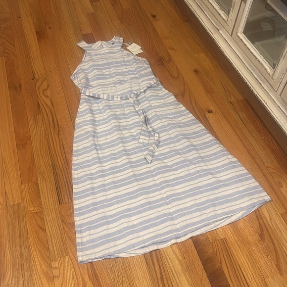 Sigrid Olsen Dutch Striped Midi Dress - Picture 4 of 8